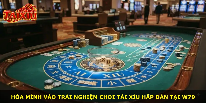 Hòa mình vào trải nghiệm chơi Tài Xỉu hấp dẫn tại W79