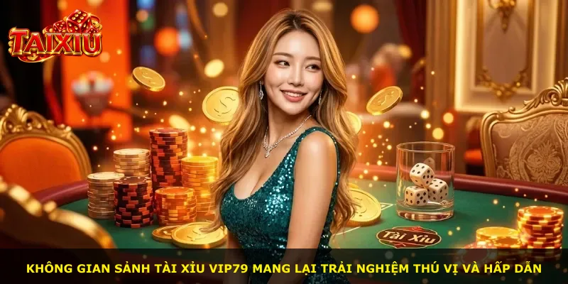 Không gian sảnh Tài Xỉu Vip79 mang lại trải nghiệm thú vị và hấp dẫn