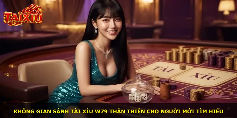 Không gian sảnh Tài Xỉu W79 thân thiện cho người mới tìm hiểu