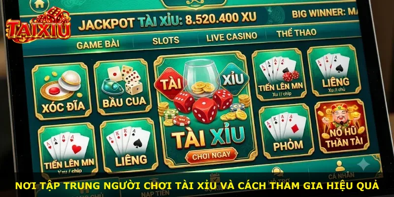 Nơi tập trung người chơi Tài Xỉu và cách tham gia hiệu quả
