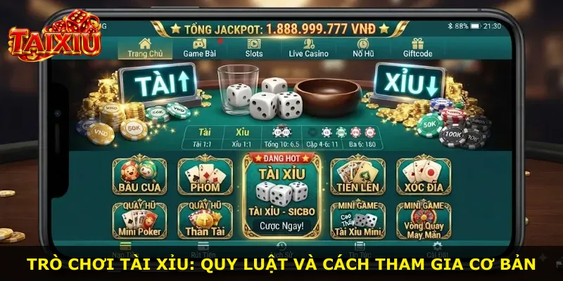 Trò chơi tài xỉu: quy luật và cách tham gia cơ bản